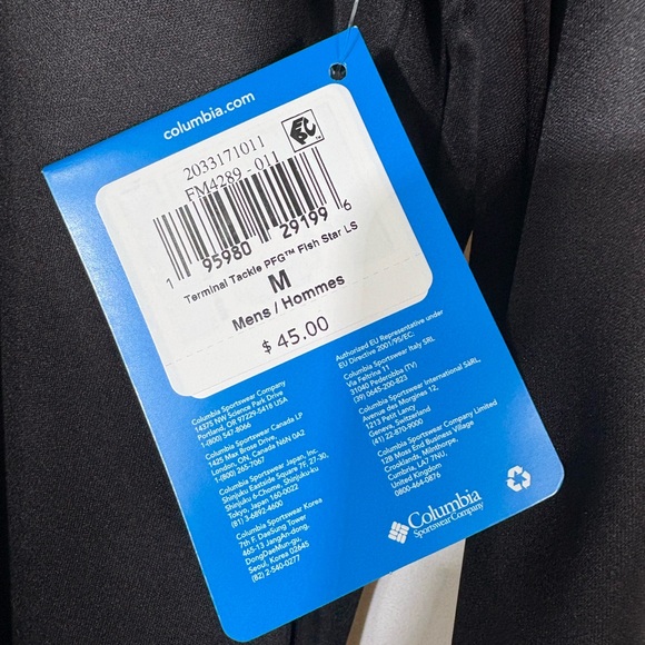 NWT Columbia Men's Terminal Tackle PFG Fish Star Long Sleeve Performance Shirt - Picture 10 of 12